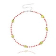 thumbnail image 3 of Collier Ligne de Perles de Riz Mode Femmes Filles Bijoux de Personnalité, 3 of 9