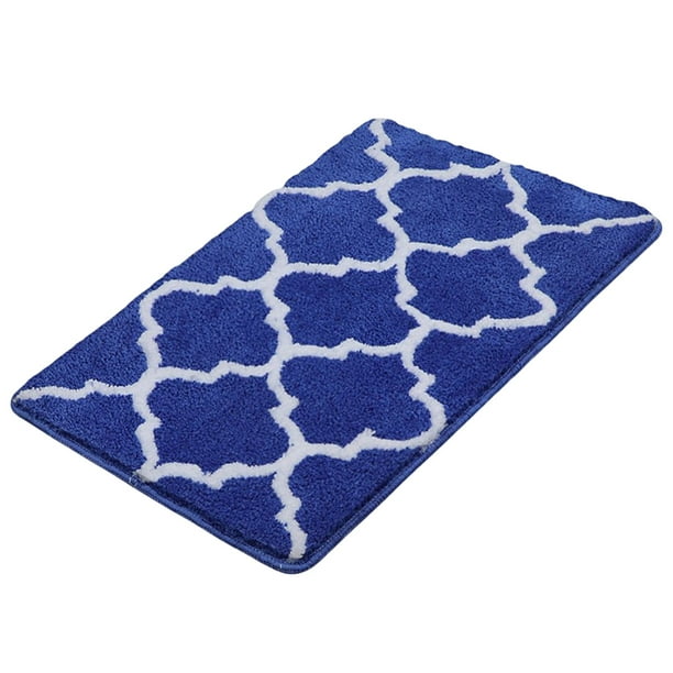 Advancent Felpudo de entrada diseño contraído resistente a la suciedad alfombra de suelo grande alfombra de cocina antideslizante baño dormitorio Decoración del hogar Azul oscuro Advancent HA067634-01