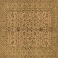 thumbnail image 1 of Ahgly Company Indoor Square Oriental Brown Traditional Area Rugs, 6' Square, 1 of 4
