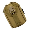thumbnail image 1 of Advancent Accesorio pequeña bolsa impermeable al aire libre bolso de múltiples bolsillos teléfono pluma almacenamiento cintura bolsas paquete Escalada Marrón, 1 of 6