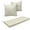 Beige, variant on TOPCHANCES Outdoor Bench Cushion Waterproof 28D Foam Patio Bench Cushion with 2 Pillowcases, 122x46x8 cm Seat Pad for Garden Patio Balcony, Dark Gray