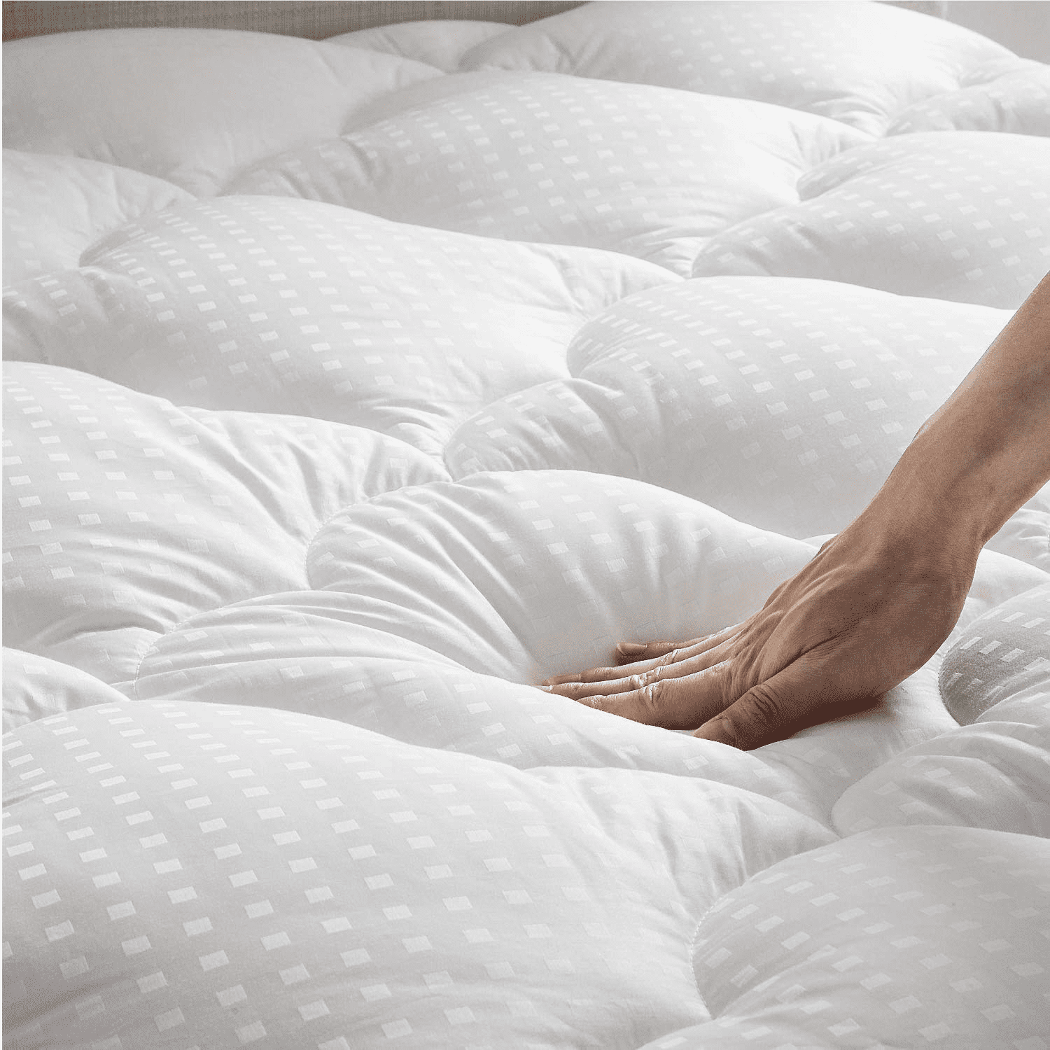 Details about   Cooling Extra Thick Matress Topper Mattress Pad Cover Cotton Pillowtop Deep New 