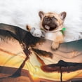 thumbnail image 3 of Sigee Hawaiian Sunset Beach for Pet Blanket for Dog Cat Puppy Blanket Cat Blankets for Small and Medium Pets-Large, 3 of 8