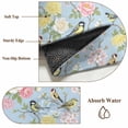 thumbnail image 6 of Blue Spring Floral Area Rugs 5'x8', Small Throw Rugs for Classroom Bedroom, Elegant Farmhouse Flowers Birds Watercolor Indoor Outdoor Rug Non-Slip Low Pile Carpet Runner Reversible Floor Mats, 6 of 8