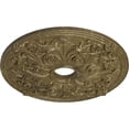 thumbnail image 3 of Ekena Millwork 23 5/8"OD x 3 7/8"ID x 2 1/8"P Jamie Ceiling Medallion (Fits Canopies up to 3 7/8"), Hand-Painted Mississippi Mud Crackle, 3 of 6