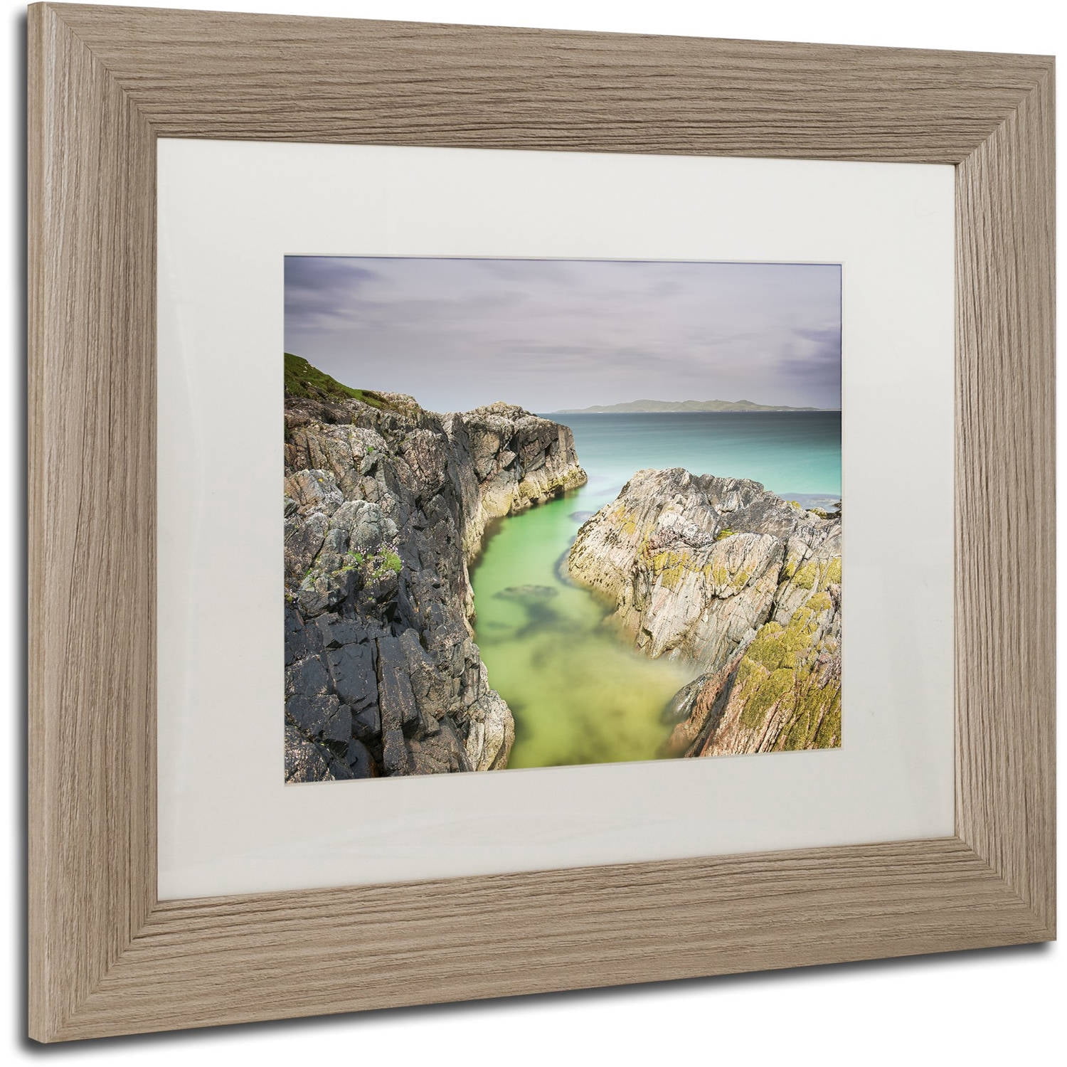 Trademark Fine Art "Turn to Blue" Canvas Art by Michael Blanchette Photography White Matte, Birch Frame