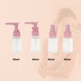 thumbnail image 2 of Unique Bargains 4 Pcs Travel Size Toiletries Bottles Containers Leakproof Squeezable Refillable Travel Bottles Set Pink, 2 of 5