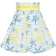 thumbnail image 4 of Sunny Fashion Girls Dress One Shoulder Sea Star Flower Dress Birthday Party 6 Years, 4 of 5