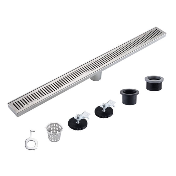 32'' W Linear Grid Shower Drain