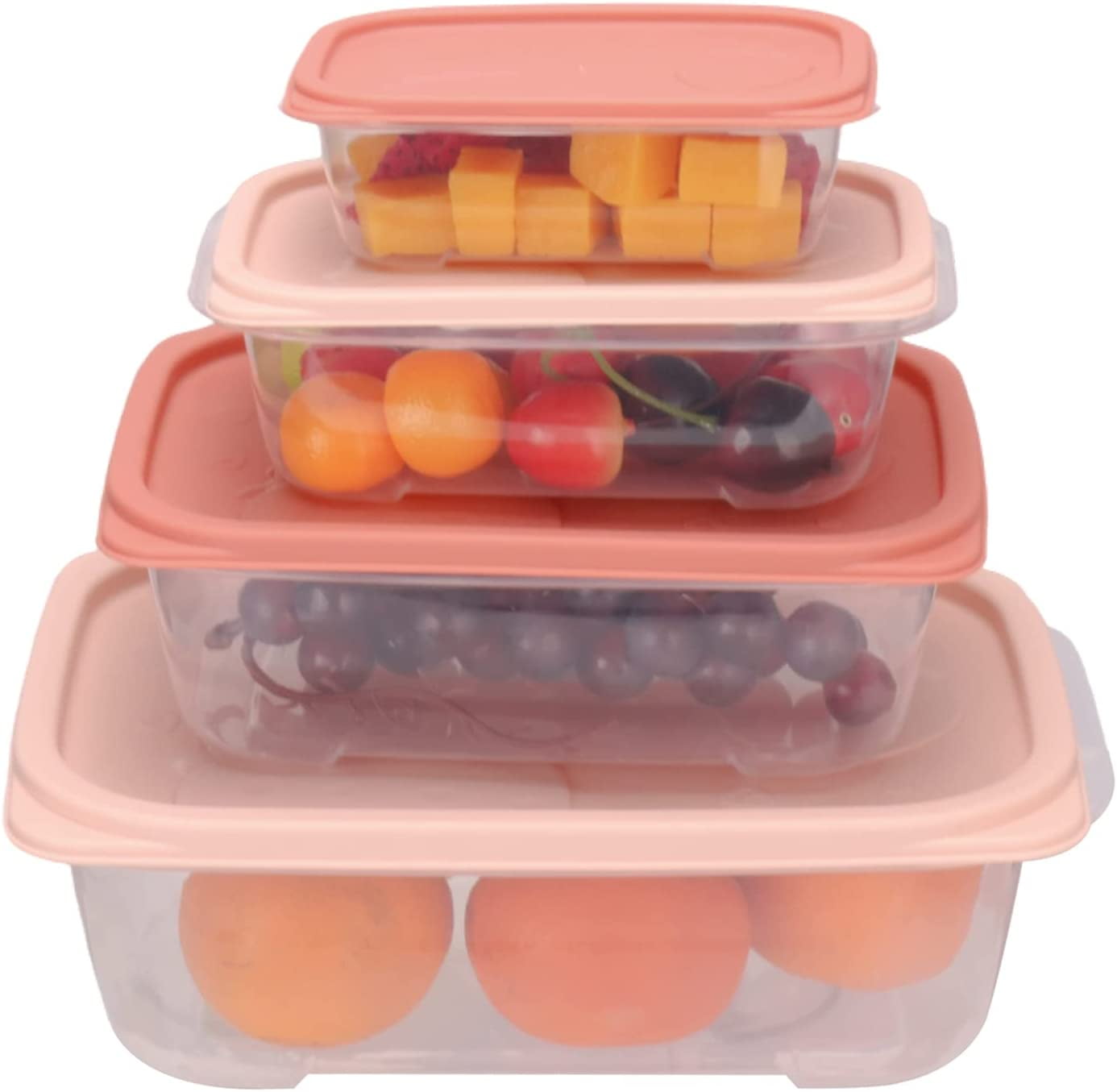 Food Storage Containers with Lids Plastic Nesting Containers for Food
