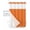 Orange, variant on No Hook Shower Curtain with Snap in Liner, Dark Gray Long Wave Pattern Texture Hotel Shower Curtains for Bathroom, Washable Shower Curtain Liner Set with Mesh Top Window, 36"x72"