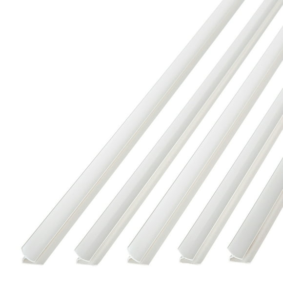 FASÄDE 47 in. Decorative Vinyl Inside Corner Trim in Gloss White (5 Pack)