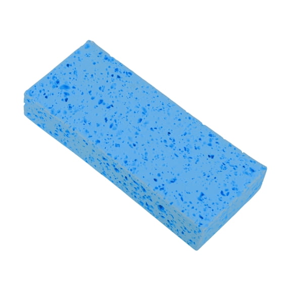 Unique Bargains Honeycombs Rectangular Bath Sponge Body Scrubber 1 Pc Sky Blue