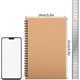 thumbnail image 2 of 5 Packs Spiral Notepad A5, 120 Pages/ 60 Sheets Kraft Cover Wirebound Notebooks Bulk Journals, 8.3 * 5.5 Inch Lined Notebook, 2 of 4