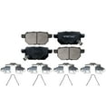 thumbnail image 5 of Detroit Axle - Rear Brake Pads for 2010-2022 Toyota Prius 2012-2015 Prius Plug-In 2017-2018 Corolla iM 2011-2017 Lexus CT200h 2016 Scion iM, Ceramic Brake Pads with Hardware, 5 of 8