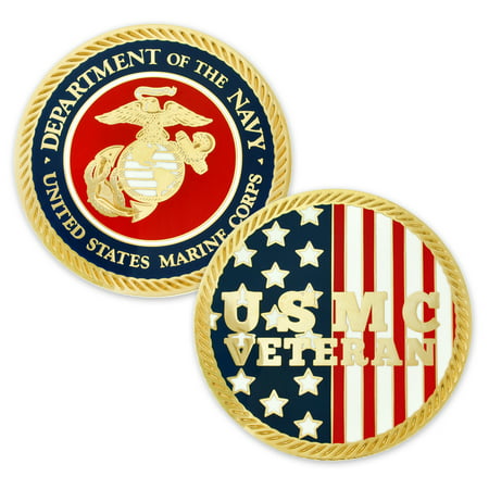 U.S. Marine Corps Veteran Commemorative Challenge Coin Veterans Day Gift