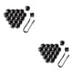 thumbnail image 1 of Paquete de 20 Tapas de Tuercas de Rueda de Coche Scienceny Universal Exterior Antioxidante Negro 21mm 2piezas, 1 of 6