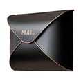 thumbnail image 1 of NACH Envelope Wall Mount Mailbox Maximum Rust Protection Metal Mailbox Black and Copper Mail Box Mailboxes for Outside Wall Mount Outdoor Mailboxes 13x4.7x10.2 Inches Wall Mailbox MB-6941, 1 of 5
