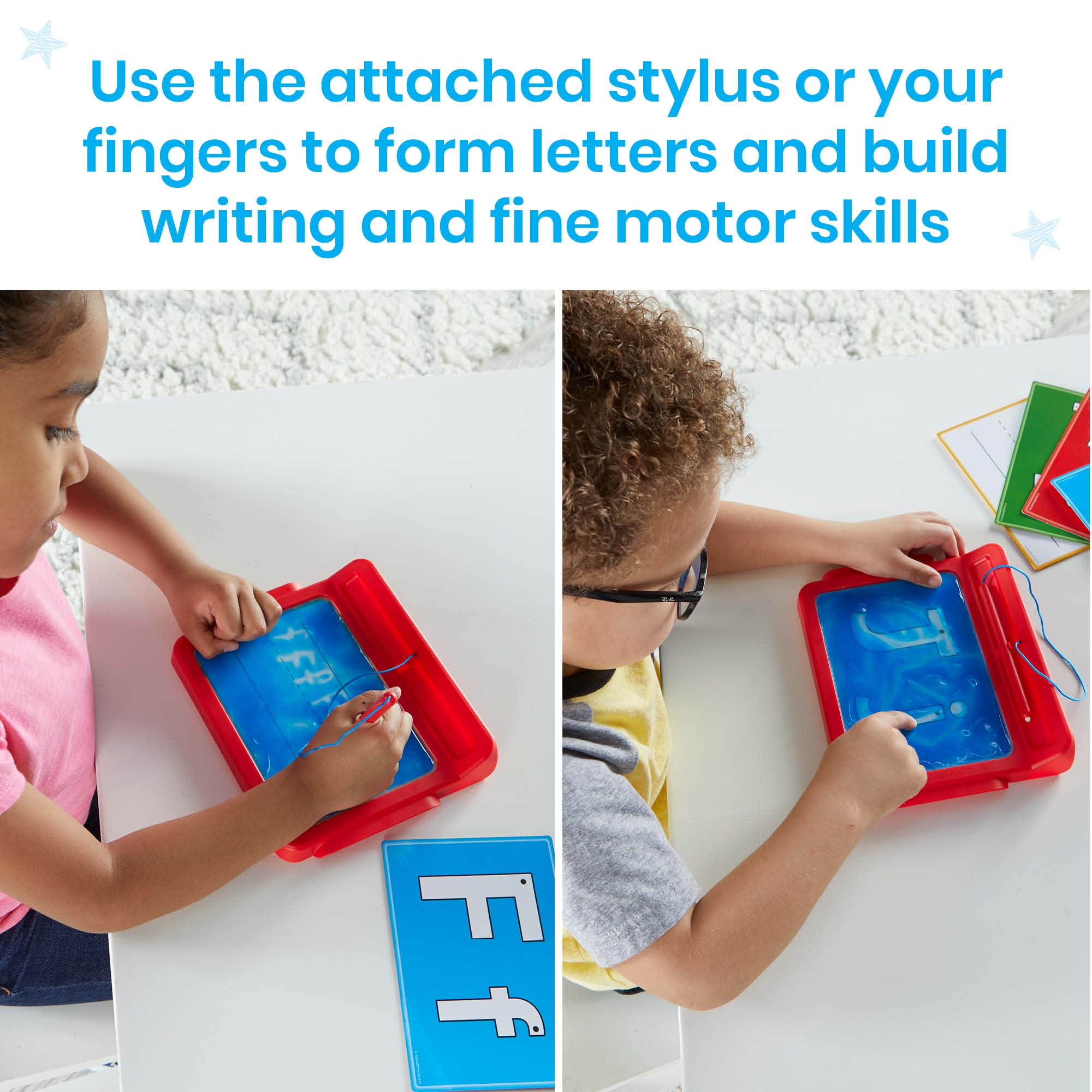 hand2mind Letter Tracing Sensory Pad, Sensory Toys for Preschool Toddlers, Learn to Write