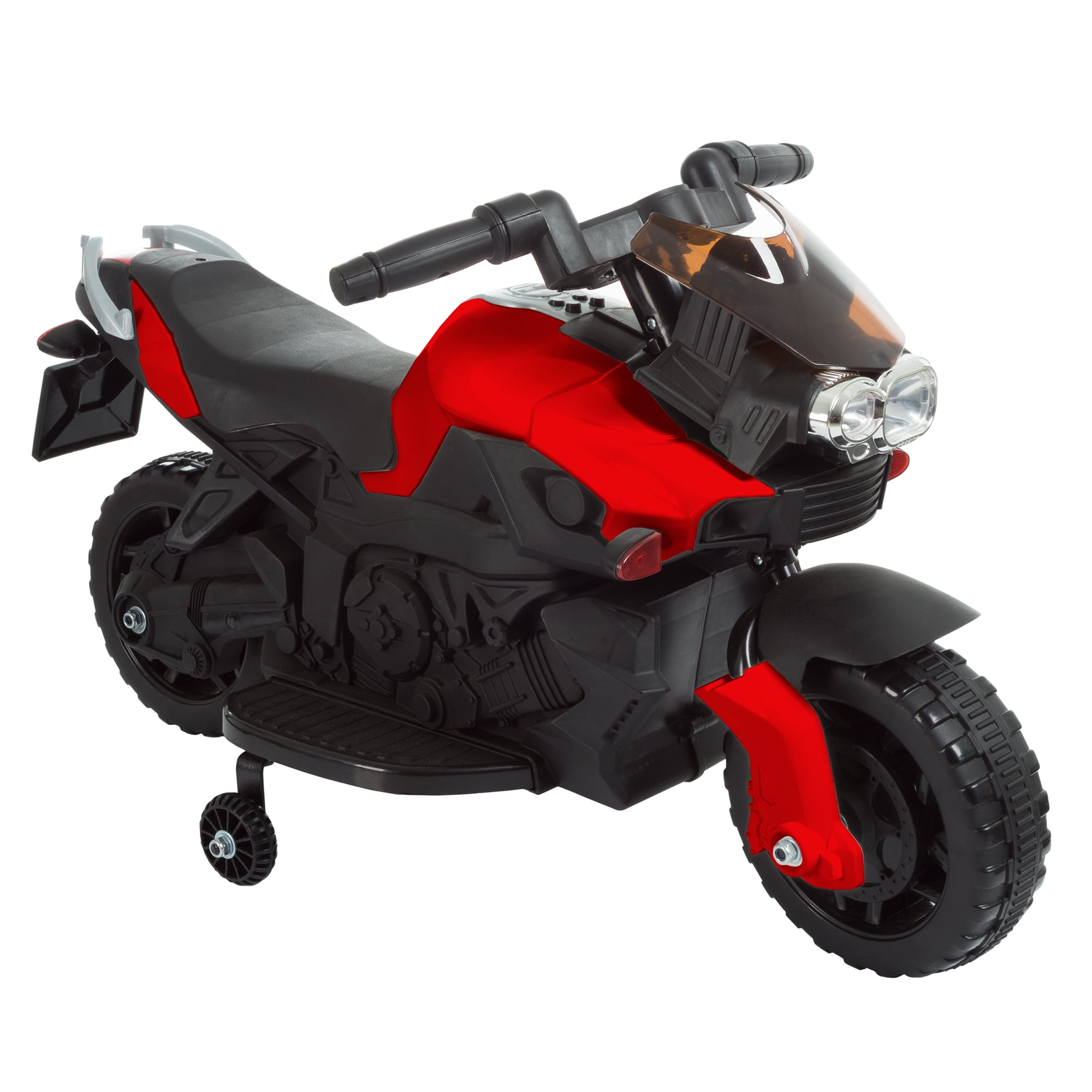 hoverheart kids electric power motorcycle 6v ride on bike red