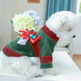 thumbnail image 6 of Limei Dog Clothes Fine Workmanship Bow Tie Soft Comfortable Lightweight Keep Warm Polyester Christmas Elements Dog Sweater for Winter, 6 of 7