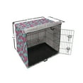 thumbnail image 6 of Strawberry Dog Crate Cover, Repeating Pattern with Abstract Modern Design Summer Fruit, Easy to Use Pet Kennel Cover Small Dogs Puppies Kittens, 7 Sizes, Magenta Grey and Seafoam, by Ambesonne, 6 of 6