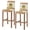 Brown Beige, variant on Sunflower Vintage Bar Stool Cover Set of 2, Farmhouse Floral Botanical Brown Wooden Stretch Bar Chair Cover, Removable Washable Pub Counter Stool Chair Slipcover for Kitchen Dining Room Pub Cafe