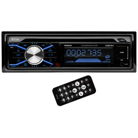 Boss 506UA In Dash Car Stereo CD MP3/USB/SD Player AM/FM Receiver Radio + (The Best Car Cd Player)