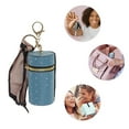 thumbnail image 3 of Unique Bargains 1 Pc Fashion Lipstick Bag with Polka Dot Pattern Handbag Charm Bag Accessories Blue, 3 of 5