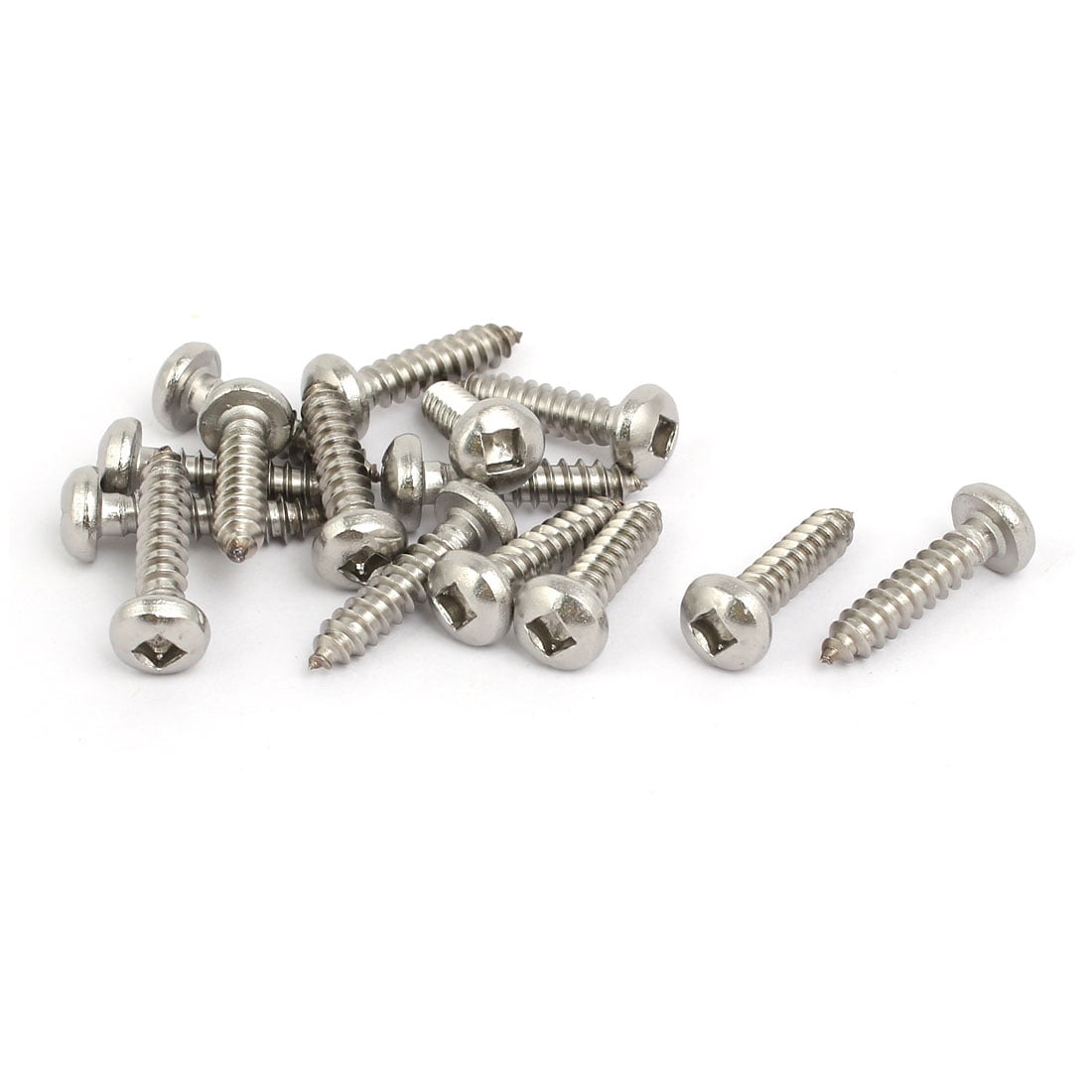 M4.2x19mm 304 Stainless Steel Square Drive Pan Head Self Tapping Screw