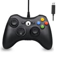 thumbnail image 1 of Xbox 360 Controller, USB PC Game Controller with Enhanced Joystick, Compatible with Microsoft Xbox 360 Slim/PC Windows 10/8/7 (Black), 1 of 5
