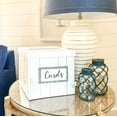 thumbnail image 2 of Rustic Wood Card Box, 2 of 8