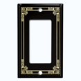 thumbnail image 5 of Metal Light Switch Plate Cover Elegant Victorian Art Deco Frame Black FRA086, 5 of 13