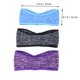 thumbnail image 3 of 3pcs Fleece Headband Ear Warmers Ear Muffs Ear Absorbent Hair antideslizante para correr yoga (gris azul púrpura para cada uno), 3 of 5