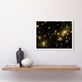 thumbnail image 2 of Hubble Space Telescope Image Gravity Galaxy Cluster Abell 2218 Giant Cosmic Magnifying Glass View Distant Galaxies Caused By Gravitational Lensing Art Print Framed Poster Wall Decor 12x16 inch, 2 of 5