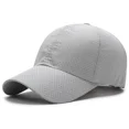 thumbnail image 1 of Hat for Men Spring Summer Solid Color Mesh Cap Baseball Cap Women's Korean Edition Sunscreen Hat Mesh Breathable Peaked Cap Light gray, 1 of 6