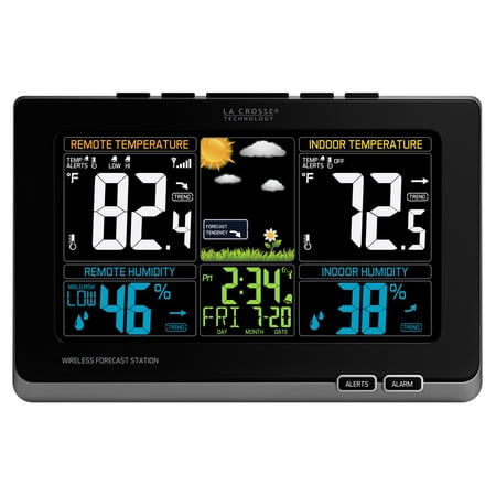 La Crosse 308-1414MB-INT Color Weather Station with In/Out Temperature, Humidity and Mold