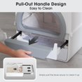 thumbnail image 3 of Covered Semi-Automatic Self Cleaning Pull and Scoop Cat Litter Box Odor Control,Non-Electric, 3 of 7