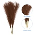 thumbnail image 3 of Uxcell 2 Paquetes de Hierba Pampas Falsa de 17 pulgadas de Longitud 10 Tallos de Hierba Artificial para Decoración Marrón, 3 of 6