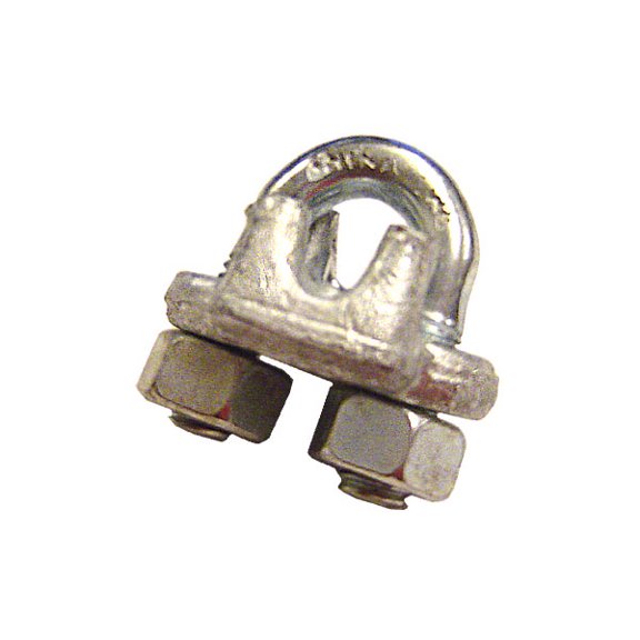 US Cargo Control Galvanized Drop Forged Wire Rope Clips 1-3/8"