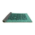 thumbnail image 2 of Ahgly Company Indoor Rectangle Persian Turquoise Blue Traditional Area Rugs, 5' x 8', 2 of 4