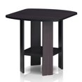 thumbnail image 1 of Furinno Simple Design End Table, Dark Walnut, 1 of 4