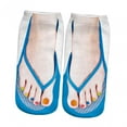 thumbnail image 3 of Milaget 3D Manicure Print Socks, Flip Flop Socks, Funny Hidden Running Women, Custom Low E, 3 of 9