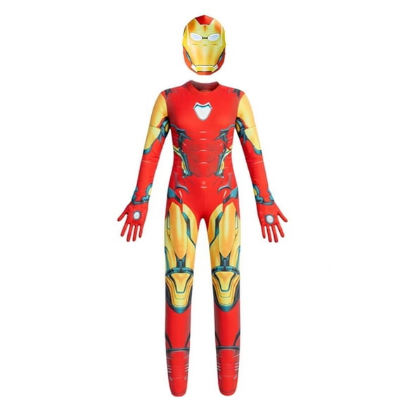 Superhero Series Halloween Costume Boys Girls Avengerrs Cosplay Halloween Dress Up Jumpsuit Full Body Elastic Spandex Suit Birthday Party Role Play Outfits