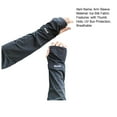 thumbnail image 7 of Mdesiwst 1 Pair Summer Ice Silk Arm Sleeves with Thumb Hole UV Sun UPF50+ Breathable Elastic Men Women Outdoor Cycling Cooling Arm Cover, 7 of 7
