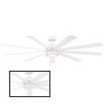 thumbnail image 3 of Wynd XL 72" Matte White Integrated LED Smart Ceiling Fan with Remote Control, 3 of 11