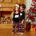 thumbnail image 2 of PatPat Christmas Family Matching Pajamas Holiday Sets Bear Top and Plaid Pants Sleepwear for Couples Flame Resistant, 2 of 12