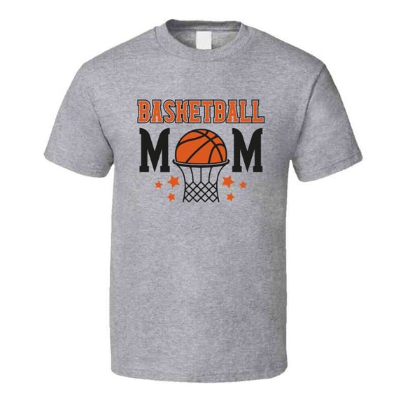 Basketball Mom Tshirt Cool Sports Tee Gift For Mother Hoops T Shirt