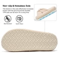 thumbnail image 5 of Ecetana House Slippers for Women Corduroy Cross Band Memory Foam Slippers Open Toe Non-Slip Home Shoes, 5 of 7