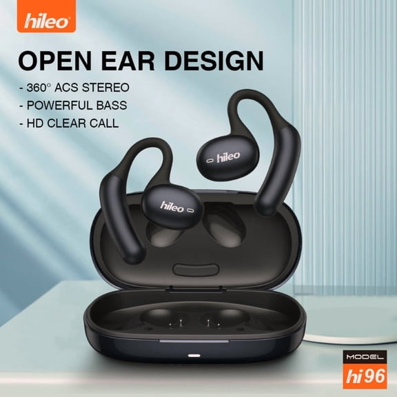 HiLeo Hi96 OWS Dual ear Hanging True Wireless Bluetooth Earphones Open Non in Ear Game Mode One to Two Directional Transmission ENC